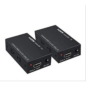 Extensor HDMI 60M com Conexão RJ45 para Transmissão de Sinal de Alta Definição