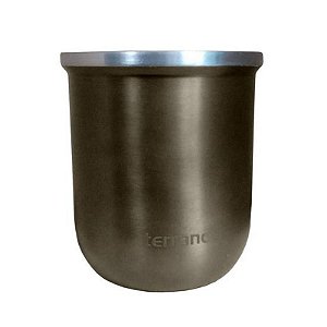 Cuia Terrano em Aço Inoxidável AC403070487 - Cor Marrom Metálico
