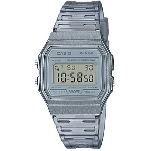 Relógio Casio Digital F-91WS-8DF Unissex - Estilo Clássico e Versátil