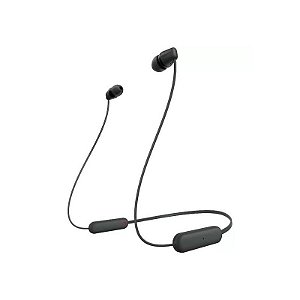 Fone de Ouvido Bluetooth Sony WI-C100 - Sem Fio - Cor Preta