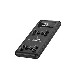 Carregador Sem Fio Foxbox Energy Slim V2 12.000mAh - Preto Elegante e Prático