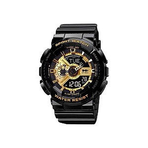 Relógio Hummer Multifuncional de Borracha Preto WH2-224045