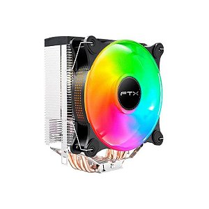 Cooler CPU FTX FTXCC-421P 120MM RGB para Intel e AMD (115X/1200/1700/AM4/AM5)
