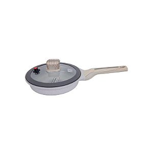 Frigideira Ucc Life Beig 24CM com Tampa para Indução - Alta Performance e Versatilidade