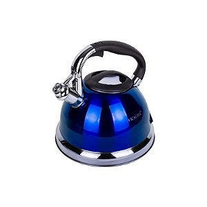Chaleira Azul 3,5L com Apito - Elegância e Praticidade na Cozinha