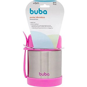 Pote Térmico com Colher Buba - 15358 (Rosa)