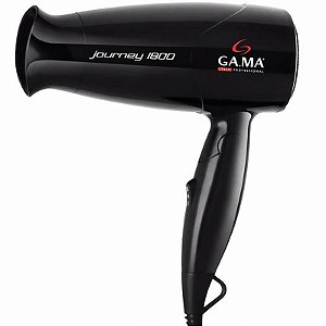 Secador de Cabelo Dobrável Gama Journey 1800W Bivolt Preto