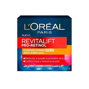 Creme Anti-Rugas Revitalift Pro-Retinol Loreal Dia FPS17 - 50ML
