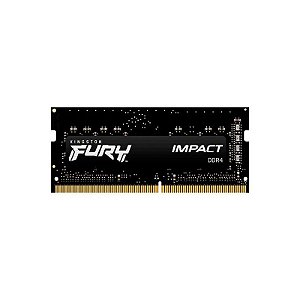 Memória RAM Kingston Fury Impact DDR4 8GB 3200MHz para Notebook - Preto