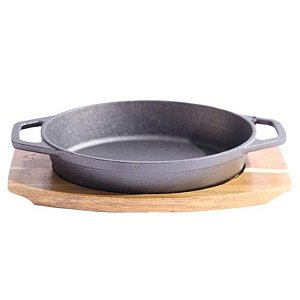 Cacerola Wayu com Base em Madeira Premium para Cozinha