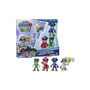 Conjunto de 4 Figuras PJ Masks - Heróis Piratas Collection