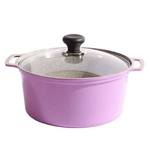 Cacerola Cerâmica Ecoramic com Tampa Lila 24CM