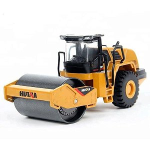 Rolo Compactador de Metal Huina 1/50 - Miniatura 1715 para Colecionadores