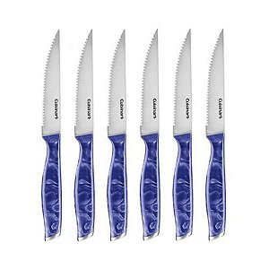 Jogo De Facas Cuisinart C77Mb 6Pskb Marmoreada Azul 6 Peças