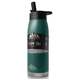 Garrafa De Água De 946Ml Hydrapeak Hp-Flow-32-Forest Cor Verde