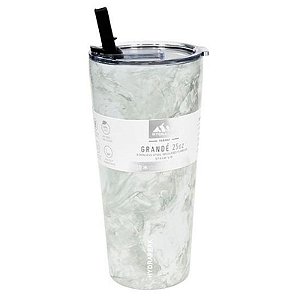 Copo Térmico Hp Grande 25 Whitemrb 739Ml Marmore Branco