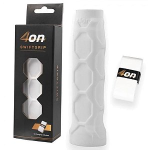 Punho de Padel 4ON Swiftgrip - Branco Ergonomico e Antiderrapante