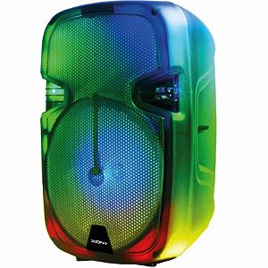 Caixa De Som Bluetooth Xion Xi-Sd9Led 2800W Com Led - Preta