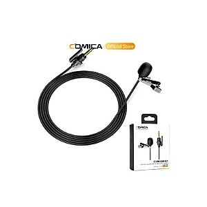 Microfone Lapela Comica CVM-SM01 Profissional com Alta Captação de Áudio