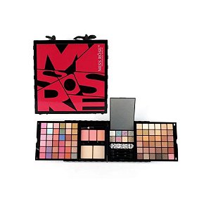 Conjunto de Maquiagem Miss Rose 7002 - 15 Cores Profundas para Olhos e Rosto