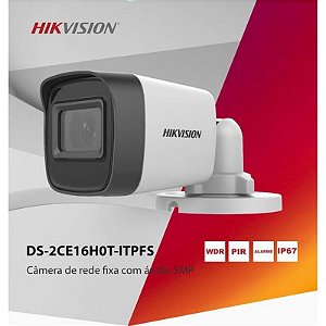 Câmera De Segurança Hikvision Bullet Mini Ds-2Ce16H0T-Itpfs 5Mp