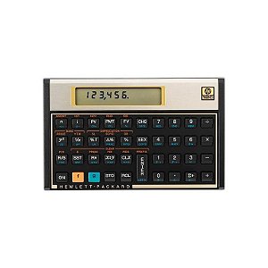 Calculadora Financeira Científica HP 12C - 10 Dígitos, 120 Funções - Elegante Dourada