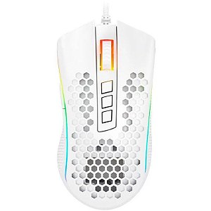 Mouse Gamer Redragon Storm Elite M988W-RGB (Com Fio) - Branco