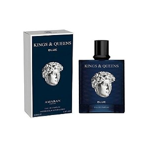 Perfume Amaran Kings & Queens Blue Edp - Masculino 100ML - Fragrância Masculina Sofisticada e Marcan