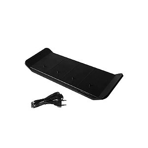 Recarregador De Bateria Com Suporte De Cardápio K29 E 4 Usb - Cor Preta