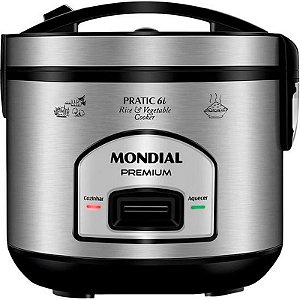 Fritadeira Elétrica Mondial PE-43-6X 220V 500W - Preto e Inox
