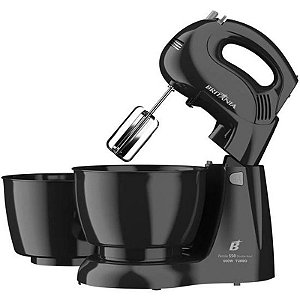 Batedeira Britânia Pérola 550W com Dupla Tigela - Preto 220V 3L