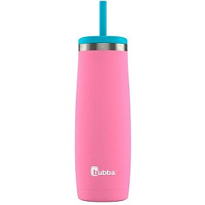 Copo Térmico Bubba Radiant 709mL - Acabamento em Borracha Rosa Azaleia