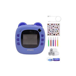 Câmera Digital Infantil Sate A-DV945 com Impressora – Azul