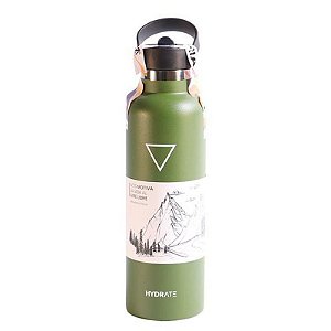 Cantil Térmico 710 ML Verde Militar - Ideal para Aventura e Atividades ao Ar Livre