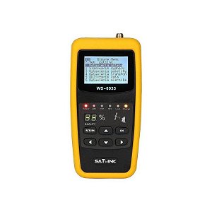 Localizador De Satélite Satlink Ws-6933 Dvb-S2 - Cor Amarelo E Preto
