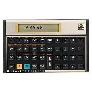 Calculadora Financeira HP-12C com Display LCD - Edição Limitada Dourada