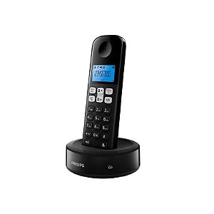 Telefone Sem Fio Philips D130 D131 D1311B/77 Com Identificador De Chamadas Cor Preto