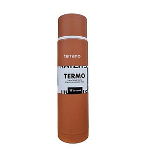 Garrafa Térmica Terrano 750ML - Cor Terracota Elegante e Durável