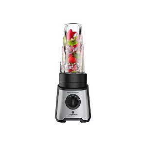 Liquidificador Pessoal Electrobras EBPB350 350W 2 Velocidades + Pulsar Preto e Prata