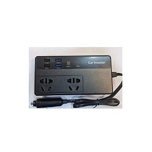 Inversor Automotivo 200W 12V/220V com 4 USB-A e 1 USB-C - 50Hz