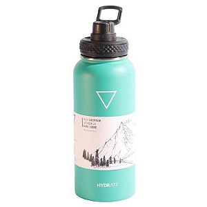 Garrafa Térmica 946 ML Verde Menta com Isolamento Térmico