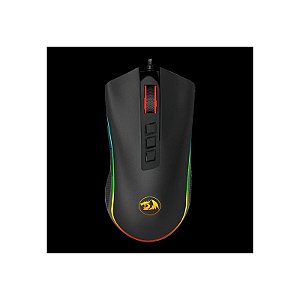 Mouse Gamer Redragon Cobra FPS M711-FPS RGB 24.000 DPI USB - Preto e Ergonômico
