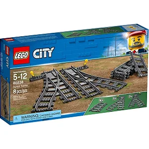 Trilho Desvio Lego City 60238 - Conjunto com 8 Peças
