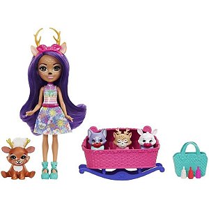Boneca Danessa Deer & Sprint da coleção Enchantimals Mattel