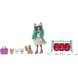 Boneca Enchantimals Crizia Corgi & Show Mattel