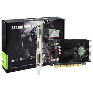 Placa de Vídeo GT730 4GB DDR3 128-Bits com Saídas DVI e HDMI