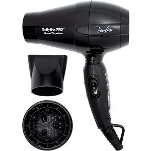 Secador De Cabelo Babyliss Pro Nano Titanium 5510 1200W - Preto Compacto E Potente