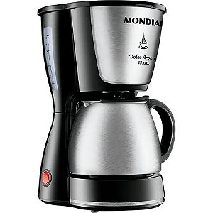 Cafeteira Mondial Dolce Arome C-34Ji-15X 110V - Prata E Preto Com Design Moderno