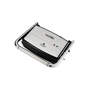 Grill Elétrico Smart Press Electrobras EBPG-02 1200W 127V - Prata e Preta