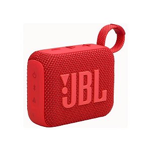 Caixa de Som Portátil JBL GO4 Vermelha V5.3 com Bluetooth e Som Potente